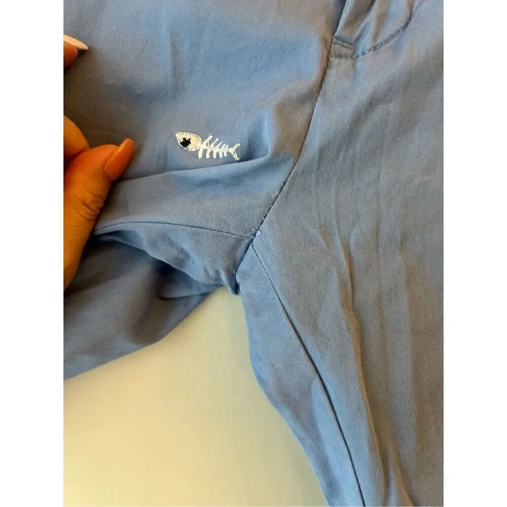 Polo Ralph Lauren Mens Stretch Classic Fit Chino Shorts 31 Embroidery Fish